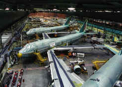 Boeing airplane factory in Snohomish Tours