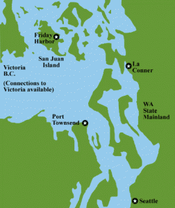 San Juan Islands Map