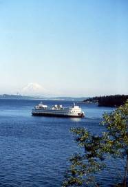 Washington State Ferry at Kitsap Peninsula