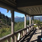 Heather Meadows visitor center view