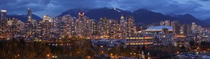 Cropped "Vancouver dusk pano" by Mfield, Matthew Field, http://www.photography.mattfield.com - Own work. Licensed under CC BY-SA 3.0 via Commons - https://commons.wikimedia.org/wiki/File:Vancouver_dusk_pano.jpg#/media/File:Vancouver_dusk_pano.jpg - British Columbia