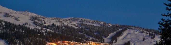 Big White Ski Resort "Village at Night" by Paul Cotton - Photo Credit: 'Big White Ski Resort'