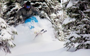 Cutting Through at Big White Ski Resort